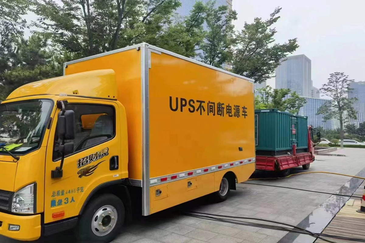 鞍山发电机租赁施工现场